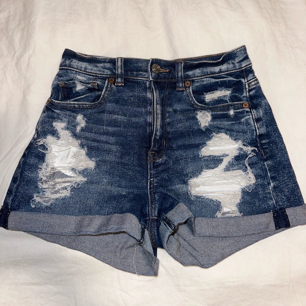 American eagle ripped jean shorts